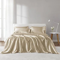 Ensemble de draps en satin Madison Park Essentials
