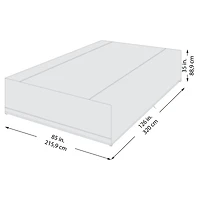 Mainstays 126" x 85" x 35" Black Large Universal Rectangular Patio Furniture Cover With Buckle Closures