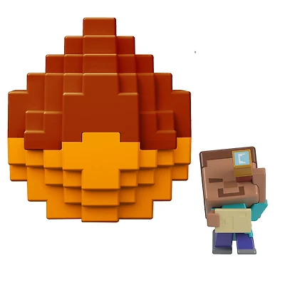 Minecraft Mini Mode Spawn Egg with Mini Figure, Badlands Theme, 1.5-inch Toy (Characters May Vary)