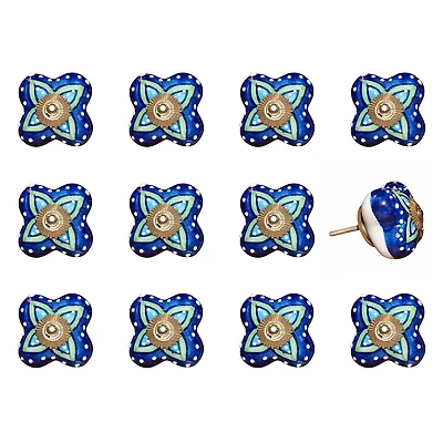 KNOB-IT POIGNÉES PEINTE À LA MAIN EN CÉRAMIQUE (12 pqt) K3740