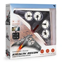 Drone avec vidéo de reconnaissance furtive Sharper Image®, dotée d’une caméra de diffusion en direct