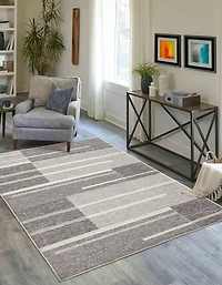 ECARPET Atlas Nautical Coastal Area Rug for living room, bedroom, dining room, entrance, hallway and more.