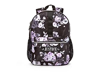 Justice™ Brand Girls Floral Printed Nylon Multi Compartment Backpack 17” Backpack