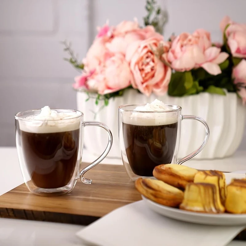 Ensemble de 2 verres à double paroi café au lait Double Double de Brilliant