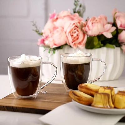 Ensemble de 2 verres à double paroi café au lait Double Double de Brilliant