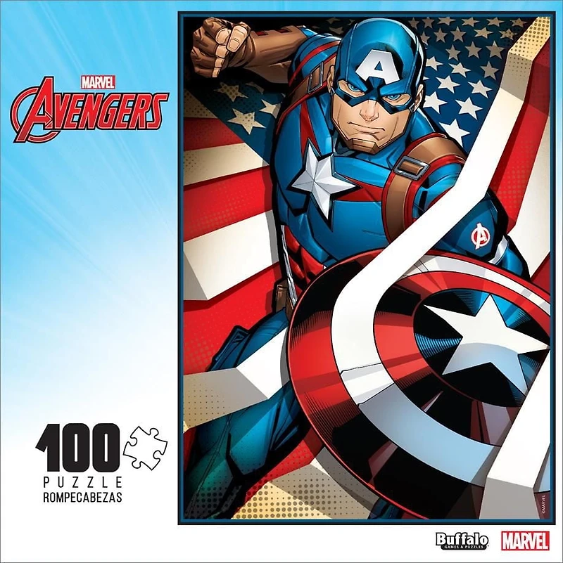 Buffalo Games - Marvel - Captain America - 100 Piece Jigsaw Puzzle