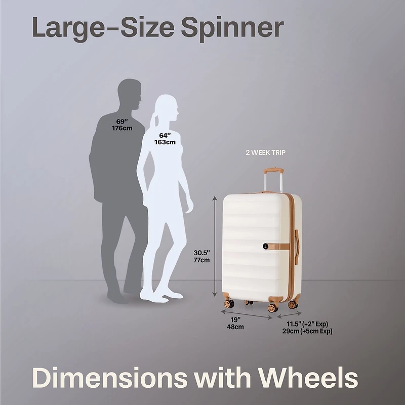 JT 28IN HARDSIDE HRT, Expandable Suitcase for Travel