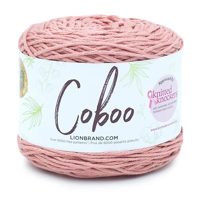 Lion Brand Coboo® Yarn Mauve #3 Light/DK Cotton Bamboo Yarn 100g/212m, #3 Light/DK Cotton Bamboo Yarn 100g/212m