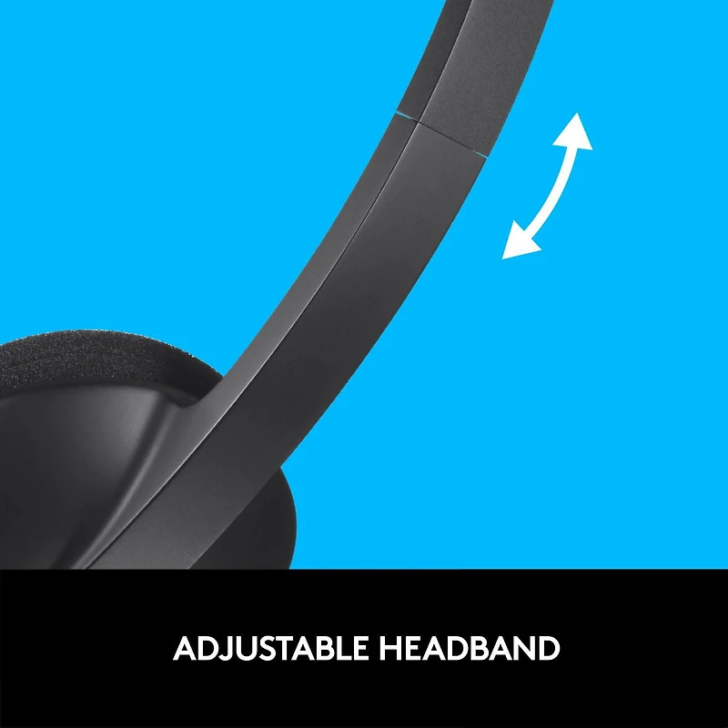 Logitech USB Headset H340, Plug into a world of crystal-clear audio.