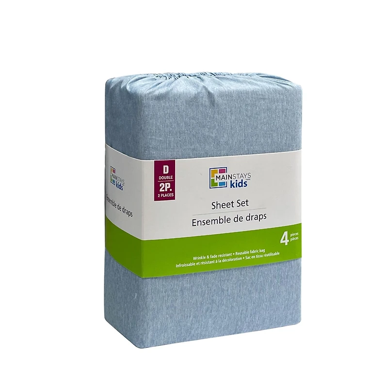 Mainstays Kids Printed Easy Wash Soft-Microfiber Sheet Set