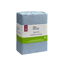 Mainstays Kids Printed Easy Wash Soft-Microfiber Sheet Set