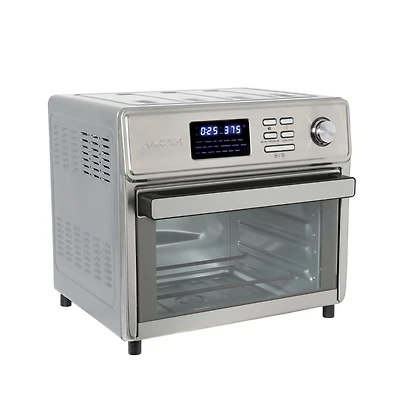 Kalorik MAXX 26QT Air Fryer Oven with 21 Presets, 500F Searing temp and 5 Accessories, Stainless Steel (AFK26SD5SS43), Single Door Air Fryer with 5 Accessories