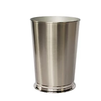 Corbeille à papier en métal nickel Henrey de Mainstays, 1 corbeille à papier, poubelle, poubelle pour salle de bain, chambre à coucher, cuisine ou bureau 1 corbeille