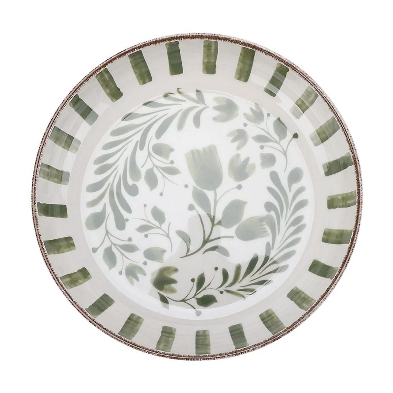 Better Homes & Gardeens Bamboo Melamine Dinner Bowl Green Set, 4pc