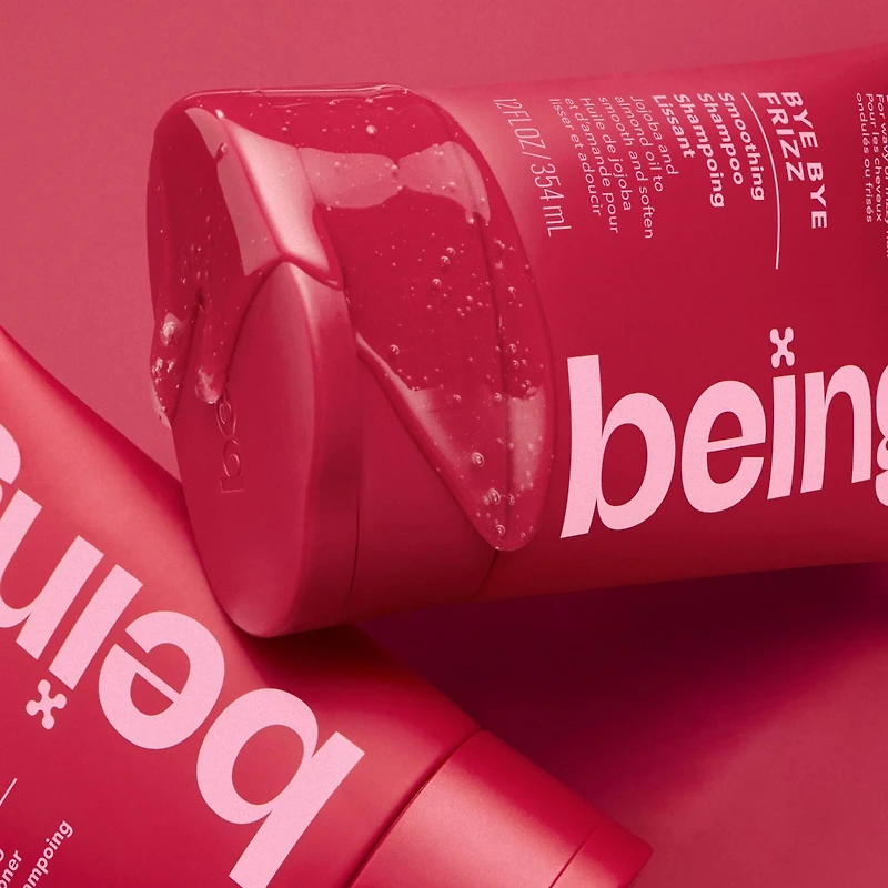 being Shampoing Lissant BYE BYE FRIZZ 354 ml Lisse, apaise les frisons