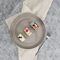 Assiette ronde en polypropylène en pierre lavée Mainstays 1 pièce