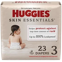 Huggies Skin Essentials Baby Diapers, Sizes: N-6, 31-15 Count