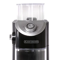 Broyeur à café Burr Mill de Black + Decker en argent et noir Moulin à café réglable