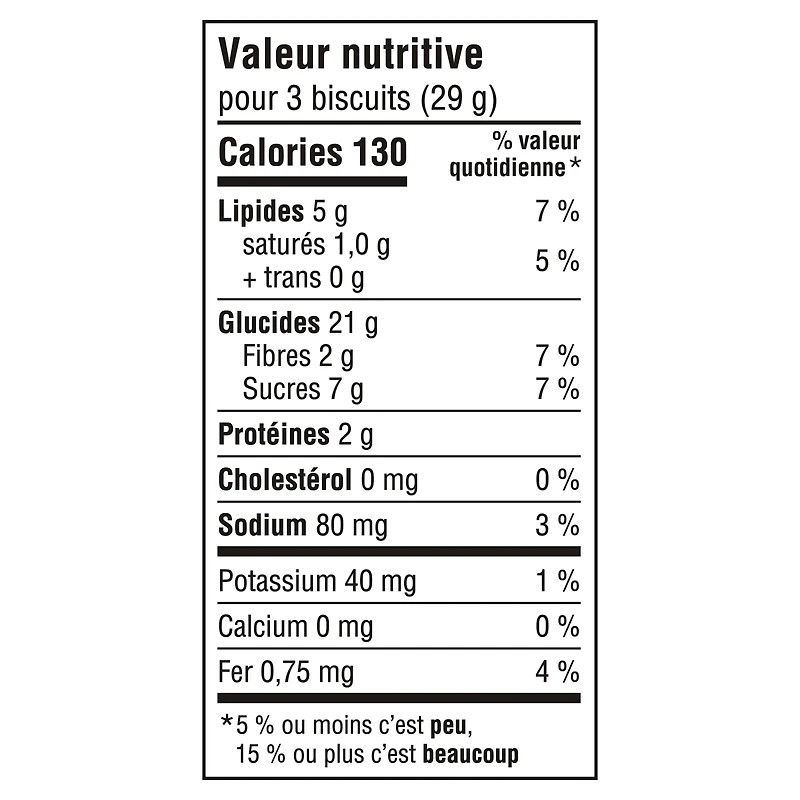 Biscuits Style de vie avoine, canneberges et agrumes de Peek Freans 290 g