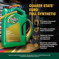 Quaker State Euro L Full Synthetic SAE 5W-30 Motor Oil 5L
