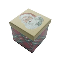Holiday Time 4" x 4" x 4" Christmas  Box  4 IN SANT KRAFT BOX