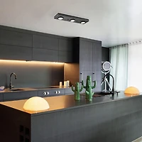 Bleecker 3-Light LED Integrated Track Lighting, Matte Black, 21 Watts, 1200 Lumens, 3000 Kelvin, 90 CRI