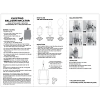 Way to Celebrate Gonfleur électrique de ballons en plastique avec noueur de ballons, 1 pièce WAY-TO-CEL PL POMPE BALLONS ELECT