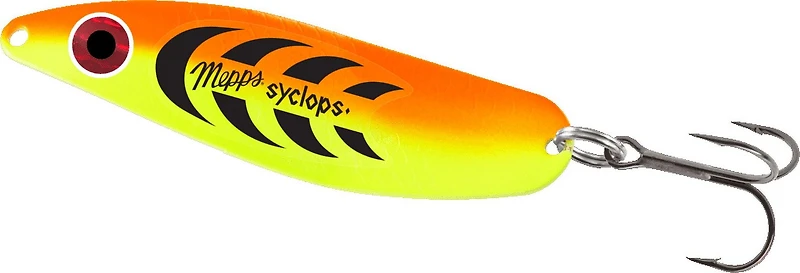 Mepps S1-OC Syclops Spoon 2-1/4" 1/2oz Plain Orange/Chartreuse