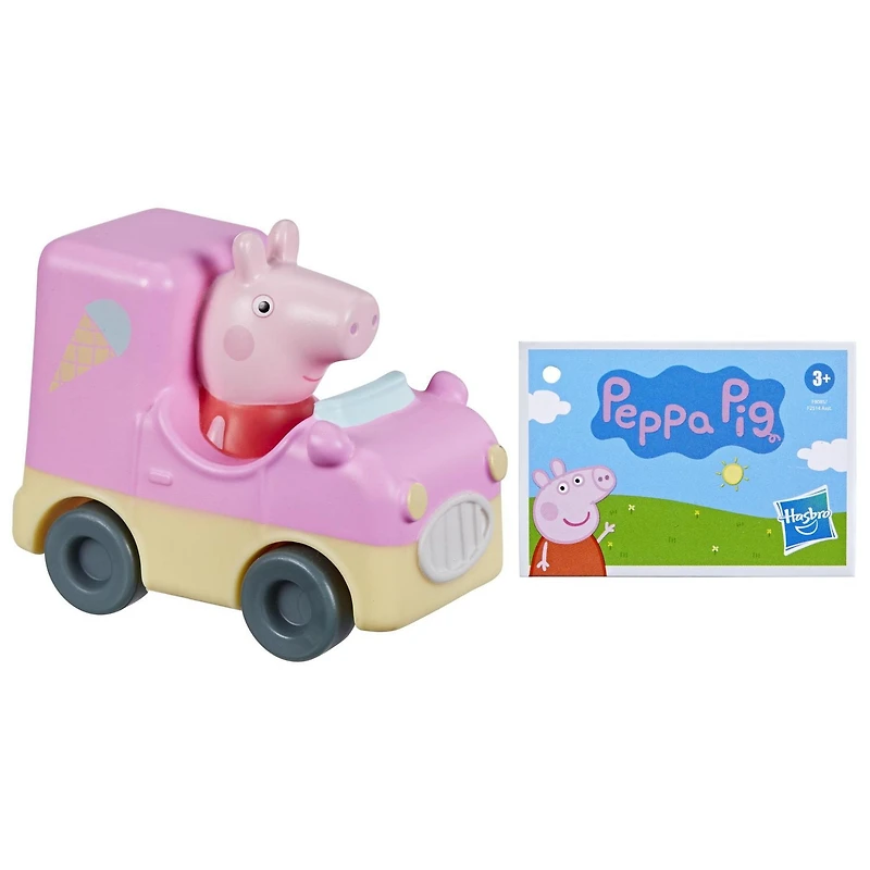 Peppa Pig Toys Candy Cat in Little Buggy Ice Cream Truck, Vehicle with Rolling Wheels, Preschool Toy for 3 Year Old Kids