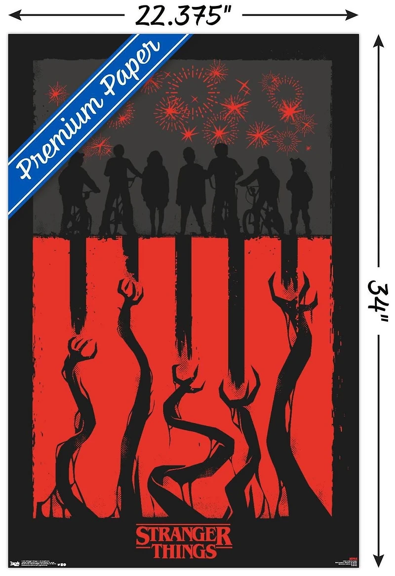 Netflix Stranger Things: Season 3 - 4Th Illustration Wall Poster