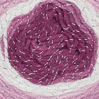 Red Heart® Roll With It Sparkle™ Yarn, Acrylic #4 Medium, 5.3oz/150g, 561 Yards, Acrylic #4 Medium Yarn