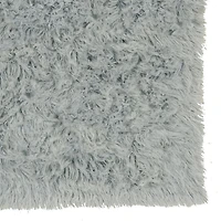 New Flokati 1400gr 5' x 8' Area Rug, Light Grey