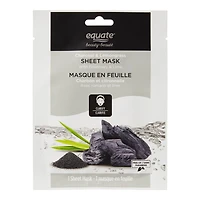 Masque en feuille au charbon et à la citronnelle Equate Beauté 1 masque en feuille
