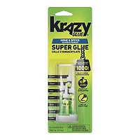 Krazy Glue Home & Office Super Glue Singles, Fine Tip, 0.5 mL, 4 Count