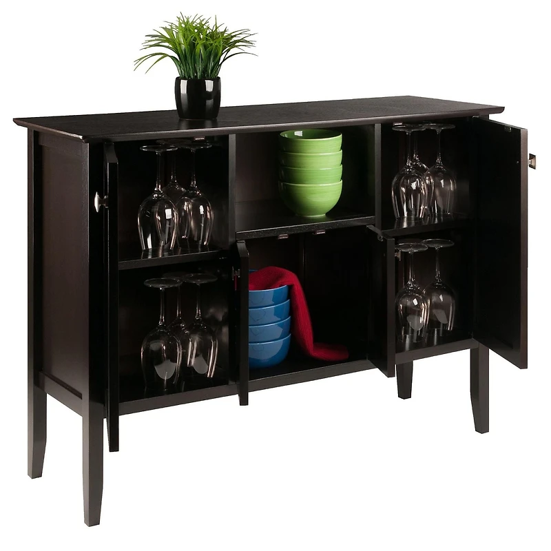 Winsome Melba buffet armoire en fini cafe