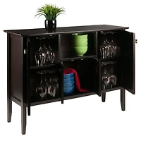 Winsome Melba buffet armoire en fini cafe