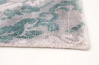 ECARPETGALLERY Tapis Métier Main pour Salon, Salle à Manger et Chambre à Coucher Transitionnel Collection Galleria 5'0" x 8'0" en Gris