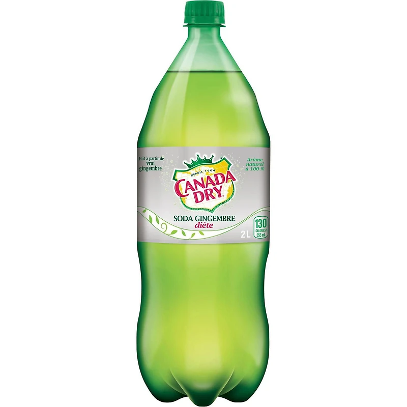 Soda gingembre diète Canada DryMD - Bouteille de 2 L Canada Dry Gingembre Diete 2L