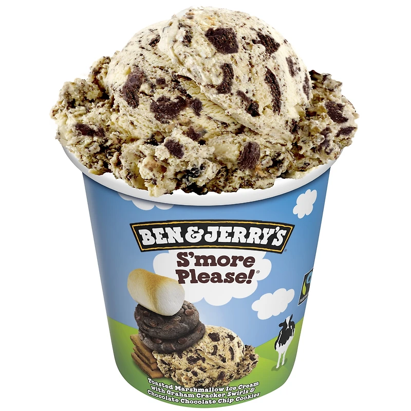 Crème Glacée Ben & Jerry's S'more Je Vous Prie! 473 mL