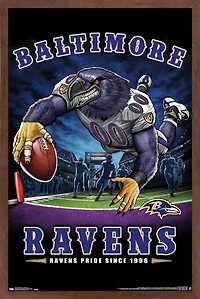 NFL Baltimore Ravens - End Zone 17 Wall Poster, 14.725" x 22.375"