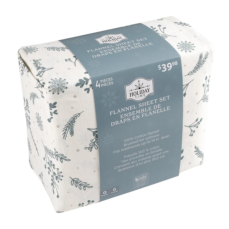 Holiday Flannel Sheet Set