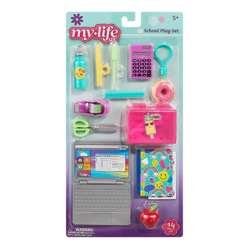 Ensemble d'Accessoires Scolaires Ma vie comme pour Poupées de 18"