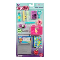 Ensemble d'Accessoires Scolaires Ma vie comme pour Poupées de 18"
