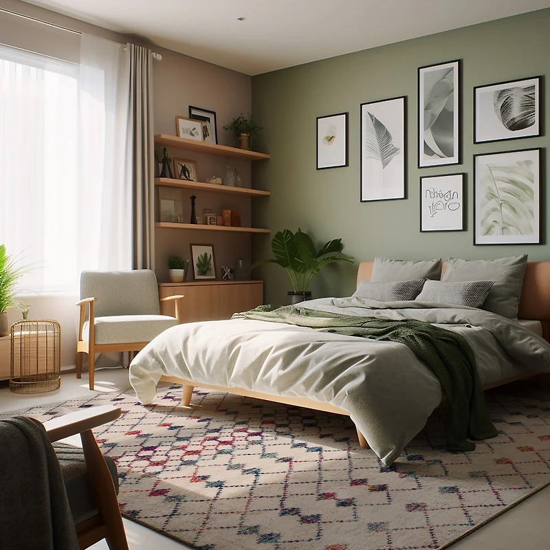 Rug Branch Savannah 2' x 16' (Exact Size: 2'3" 16') Boho Indoor Runner Rug, Beige Blue, Modern - Entryway, Hallway, Bathroom, and Kitchen