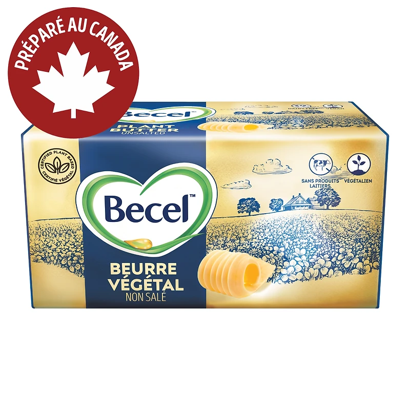 Beurre végétal sans Produits Laitiers Becel Non Salé 454 g 454g Brique