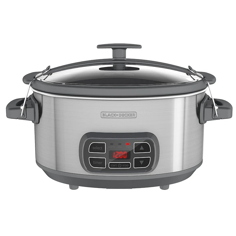 Black + Decker 7-qt Locking Lid Digital Slow Cooker
