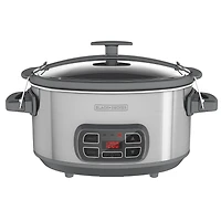 Black + Decker 7-qt Locking Lid Digital Slow Cooker
