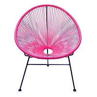 Costa Lounge Chair , Wire Lounge Chair, Plastic Lounge Chair, Beach Lounge Chair, Indoor-Outdoor Lounge Chair, Patio Lounge Chair,Rattan,Weather Resistant, Oval Lounge Chair,Acapulco style