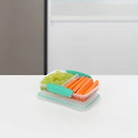 Sistema To Go Small Split Food Snack Container, 350 mL, Colour May Vary, 1 Pack, BPA-Free
