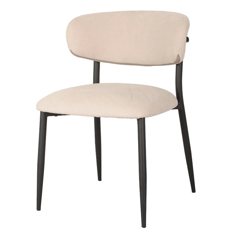 Chaise de salle à manger Tina, ensemble de 2, Beige